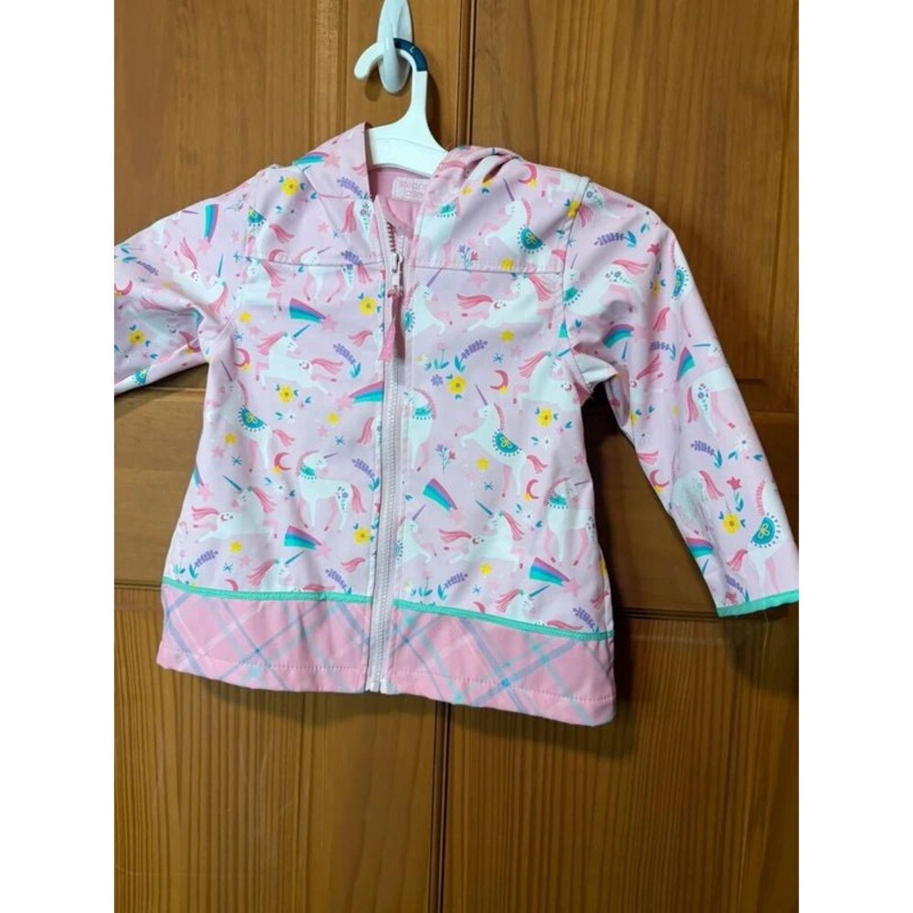 Stephen Joseph Girls Pink Unicorn Raincoat 3t